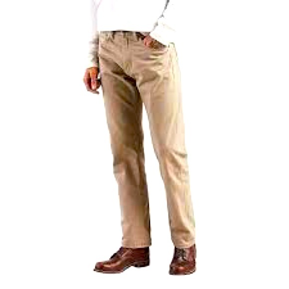Levi’s 36 x 31 men’s regular fit 505 Tan Khaki white tab cotton denim jeans GUC - Picture 1 of 15